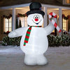 Gemmy Frosty the Snowman Holding a Candy Cane 9 FT Airblown Inflatable