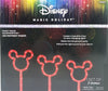 Disney Magic Holiday Mickey Mouse 3-Pack Colormorphing LED Pathway Stakes