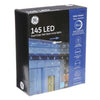 GE Color Choice Blue-White 145-Count Dual Color Net-Style Christmas Icicle Lights