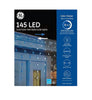 GE Color Choice Blue-White 145-Count Dual Color Net-Style Christmas Icicle Lights