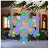 Orchestra of Lights 18" LED Hanging Snowflakes with 24 Color Changing Lights