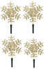GE 4-CT Dual Color 52 LED Snowflake Pathway Set Warm White/Cool White