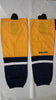 Bauer 800 Series Ice Hockey Sock, Gold w/ Navy & White, Senior L-XL