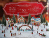 30-Piece Christmas Village with Lighted Ice Rink and Music