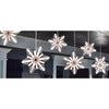 GE Random Sparkle 10-Count 150 Light Snowflake Icicle-Style Lights, Clear