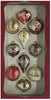 Kirkland Signature Hand Decorated Glass Ornaments, Red & Gold, Set of 10