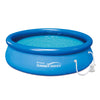 Summer Waves 10' x 30" Quick Set Above Ground Swimming Pool & Filter Pump System