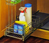 Richelieu Pull-Out Cabinet Organizer 9" W x 18.5" D, Chrome Finish