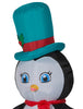Holiday Time 4FT Light Up Inflatable Penguin with Green Top Hat & Red Scarf