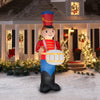 Holiday Time Toy Soldier Playing Drum Christmas Airblown Inflatable 9 FT Tall