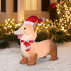 Holiday Time Inflatable Corgi with Santa Hat 3.5 FT Tall