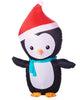 Holiday Time Airblown Inflatable Penguin with Santa Hat 4 FT