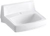 KOHLER K-12643-0 Greenwich Wall-Mount Bathroom Sink, White