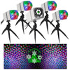 Orchestra of Lights LED Projection Set with 5 Spotlights and Speaker (Blue, red, Green, White, 15)