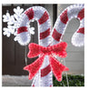 GE StayBright 320 LED Red and Silver Candy Cane Tape Light Structure 36-inch