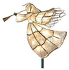 10-inch 16-Lights Double Sided Capiz Angel Tree Topper with White Lights