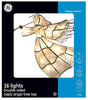 10-inch 16-Lights Double Sided Capiz Angel Tree Topper with White Lights
