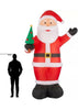 Gemmy 12' Airblown Santa Holding Tree Christmas Inflatable