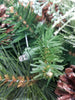 32" Battery Operated Pre-Lit Mixed Greenery Swag Decorated Pine Cones & Lights