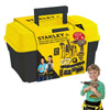 Stanley Jr. Mega Kid's Tool Set with Battery Operated Drill and Tool Belt