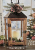Decorative Holiday Lantern W/ LED Flickering Candle
