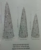 Battery Operated Set of 3 Trees with Color Changing LED Lights  20", 17" & 14"H