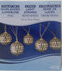 2-Pack Battery Operated 10-Count Decorative Metal Ball Light String 85"