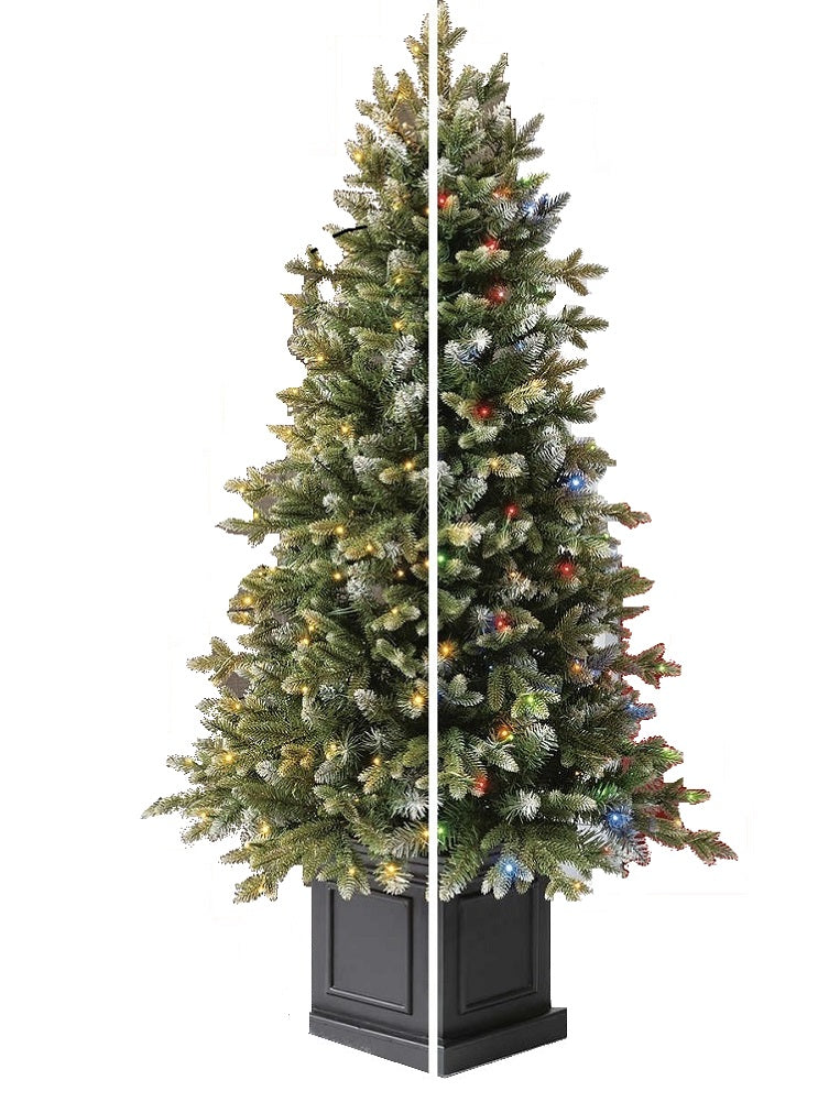 4.5FT Pre-Lit Radiant Micro Micro-Color LED Artificial Potted Tree