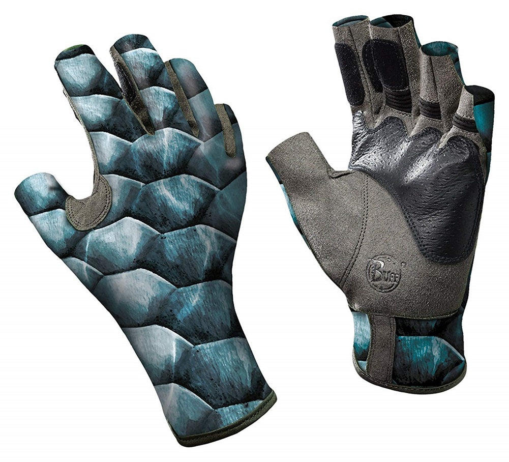 Buff Pro Series Angler 2 Gloves, Tarpon Scales, S/M (8/9)