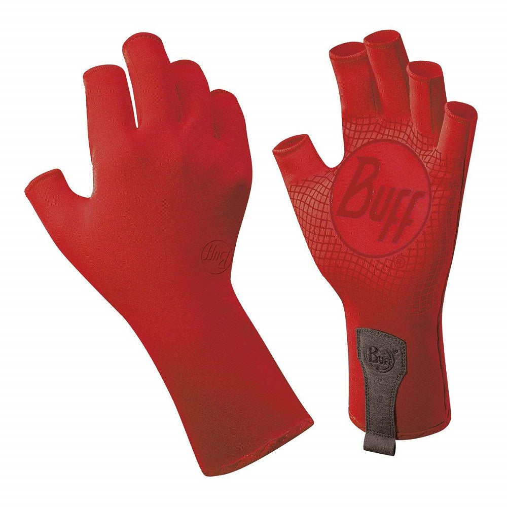 Buff Sport Series Water 2 Gloves Red Edge, Medium/Large