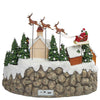 Snowy Holiday Village Centerpiece with Lights and Music