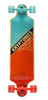 Kryptonics 32" Drop Down Longboard Complete Skateboard, Triangle Graphics