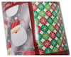 Double Sided Christmas Wrap 269 SQ FT Foil Silver with Santa/Paper Snowflake