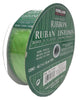 Kirkland Signature Wire Edged Green Sheer Ribbon 50 yards 1.5 inches