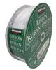 Kirkland Signature Wire Edged White with Silver Edge Ribbon 50 yards 1.5 inches