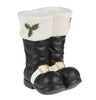 Holiday Time 16-inch Hand-Painted Santa Boot Black