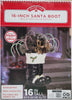 Holiday Time 16-inch Hand-Painted Santa Boot Black
