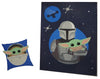 Jay Franco 2-Piece Star Wars Mandalorian Character Pillow and Oversized Throw