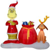 Gemmy Dr. Seuss The Grinch and Max Airblown Inflatable 6 FT Tall