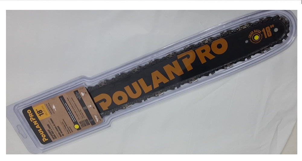 Poulan Pro Replacement 18" Chainsaw Guide Bar & Chain Combo Kit 3/8" .050" 62 DL