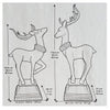Outdoor Lighted Deer on Pedestals 2-Pack