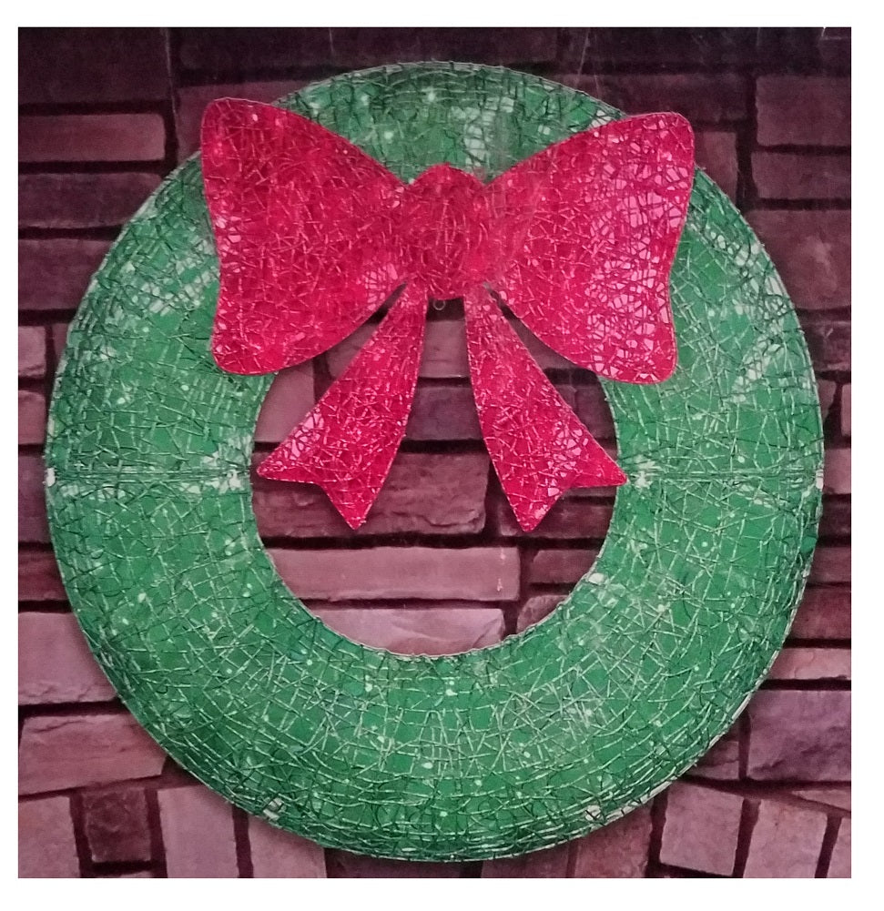 36-Inch Wreath with 150 LED Lights