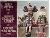 Shelf Sitters Christmas Decor 2-Pack Snowman and Reindeer