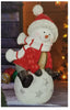 26" Snowman Greeter on a Snowball Christmas Decoration