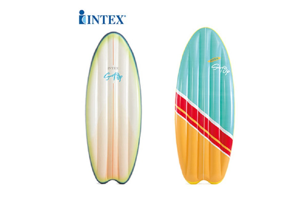 Intex Surf's Up 2-Pack Inflatable Mats, Vintage & High Wave Surfboard 70" X 27"