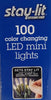Stay-lit Platinum 100 Color Changing LED Mini Lights, Warm White/ Multi-Color (2-Pack)