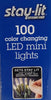 Stay-lit Platinum 100 Color Changing LED Mini Lights 33 ft, Warm White/ Multi-Color