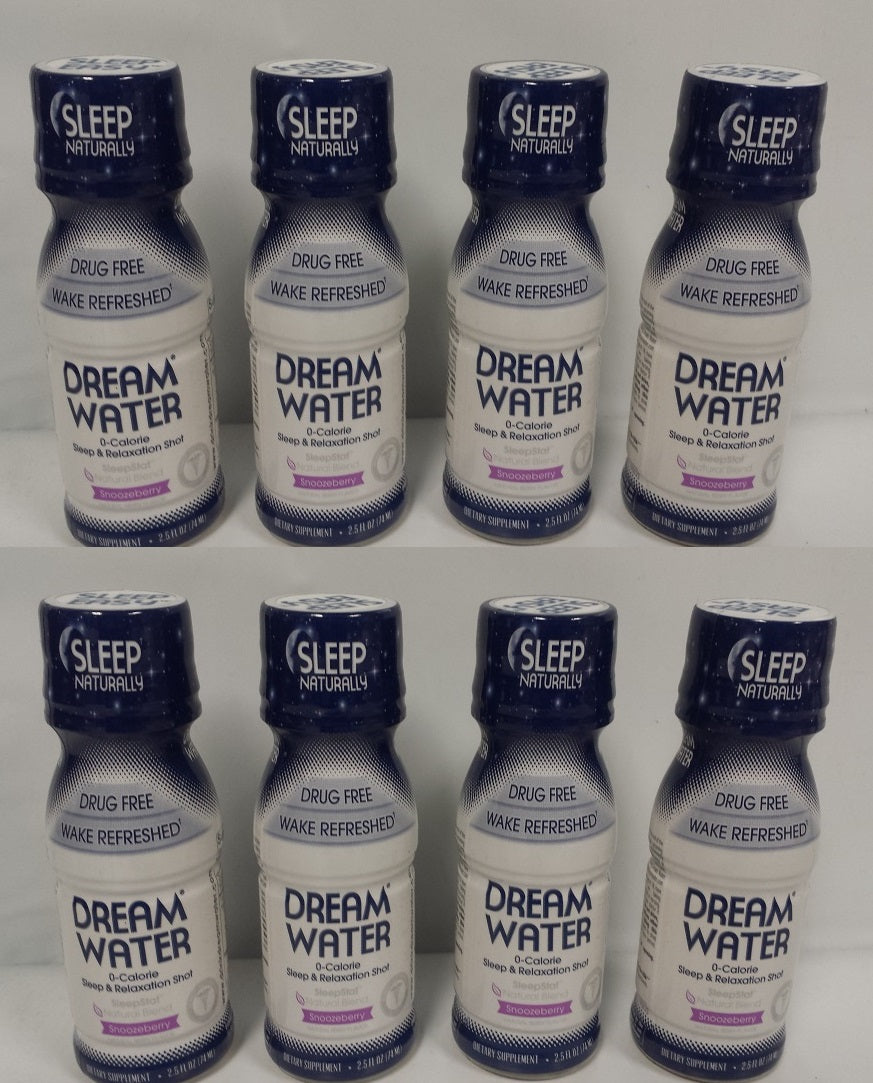 Dream Water Snoozeberry Sleep & Relaxation Shot, 2.5 fl oz, 8 count