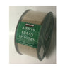 Kirkland Signature Wire Edged Brown Burlap Sparkly Ribbon 50 yards 2.5 inches