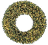 60" LED Pre-Lit Wreath Multi-color or White Christmas Artificial Wreath Multi-Function